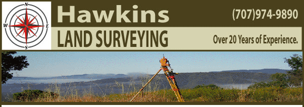                                                                                                                          Hawkins                         Land Surveying                                                                                                                                                          Hawkins Land Surveying is owned by Ty Hawkins LS 7973,                           a second generation licensed Land Surveyor with over                           twenty years of experience in the Land Surveying profession.                           Ty has performed survey work in Contra Costa, Lake,                           Napa, Marin, Sacramento, Solano, Sonoma, and Yolo Counties.                        Equipped with an advanced robotic                            total station and GPS technology, Hawkins Land Surveying is ready to serve a wide range                           of client needs. Call today for a free cost proposal.                                                                                                                                                                                                                                                                                                                                                                              Please call Hawkins Land Surveying to discuss your                             surveying needs and get your project started off with                             the quality information necessary to make it a success.                                                                                     Phone: (707)974-9890                            Visit Us: www.hawkinslandsurveying.com                            Email: ty@hawkinslandsurveying.com                                                                                                                                                                                                                                                                                                             Services                                                                                                                                                          Hawkins Land Surveying offers survey services including:                                                    � Boundary Surveys and Mapping                          � Topographic Surveys and Mapping                          � Construction Staking                          � Data Collection for GeoTracker Database Submittal                          � Environmental Mapping                          � Tentative Maps                          � Parcel Maps                          � FEMA Certificates                          � Lot Line Adjustments                          � And More                                                                                                    Location: Solano - Yoloits NOT ok to contact this poster with services or other commercial interestsLicense info: LS 7973		